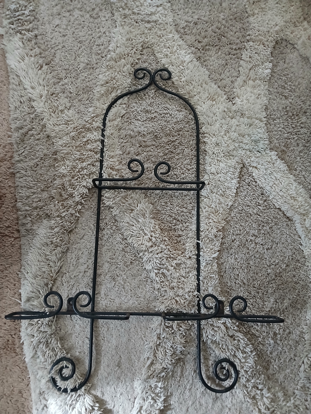 Black Decorative Metal Wall Easel - Home Wall Decor